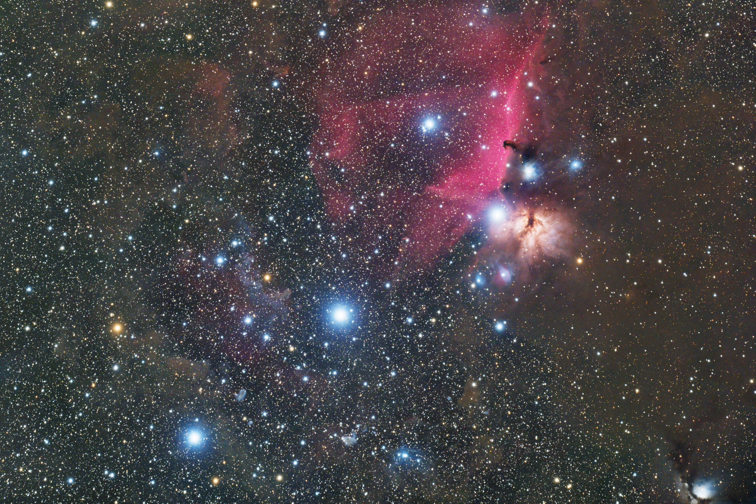 SJH-75UF sample image — Horsehead Nebula and Flame Nebula